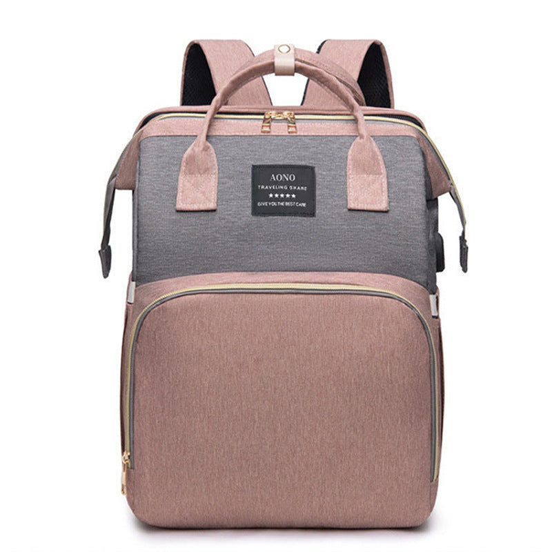 Diaper backpack, stylish waterproof baby bag unisex