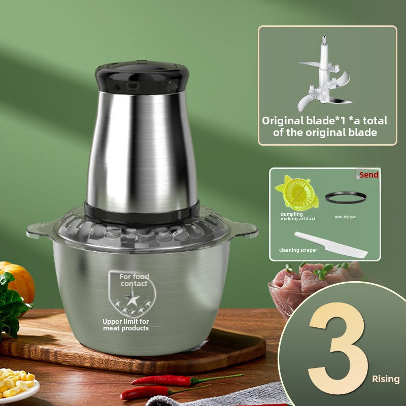 500W Meat Grinder - Stainless Steel | Multi-Functional Food Processor - KitchenMasters