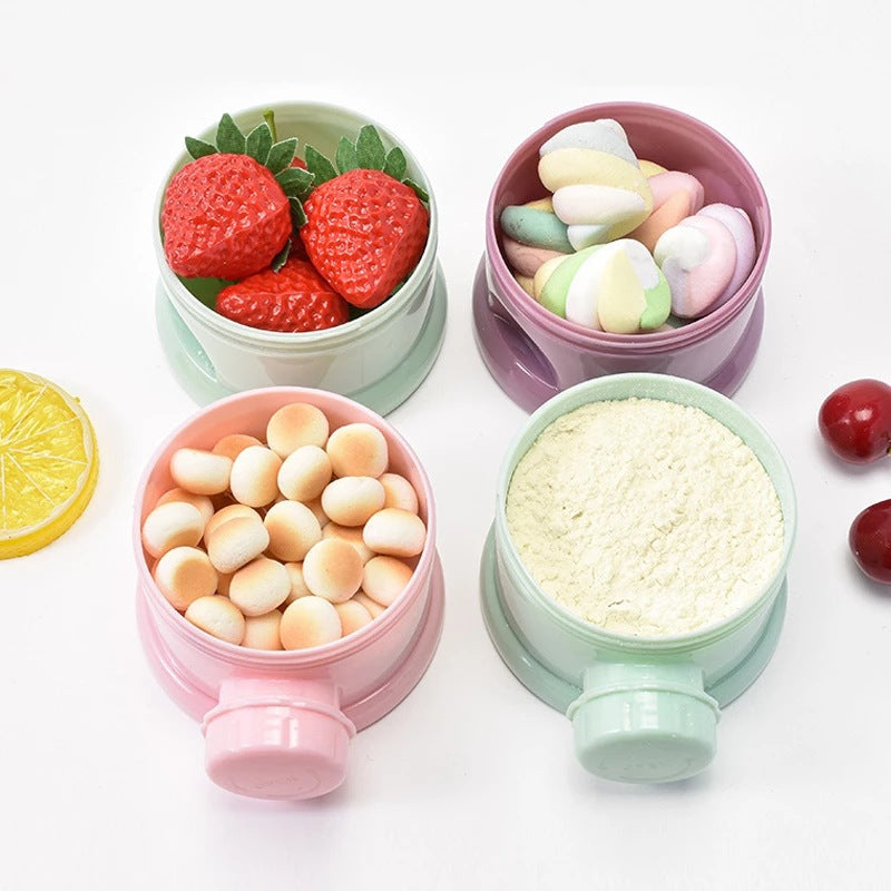 Baby Portable Four-Layer Milk Powder snack container
