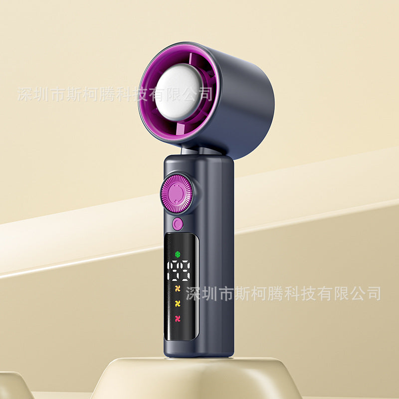 Portable Handheld Mini Fan - 199 Speed Cooling Device with Semiconductor Technology