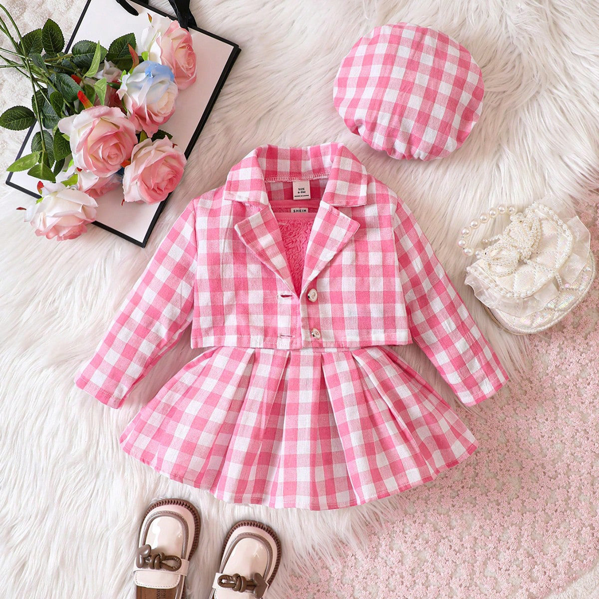 Baby Girl Skirt Set Children' Clothes British Children's Set