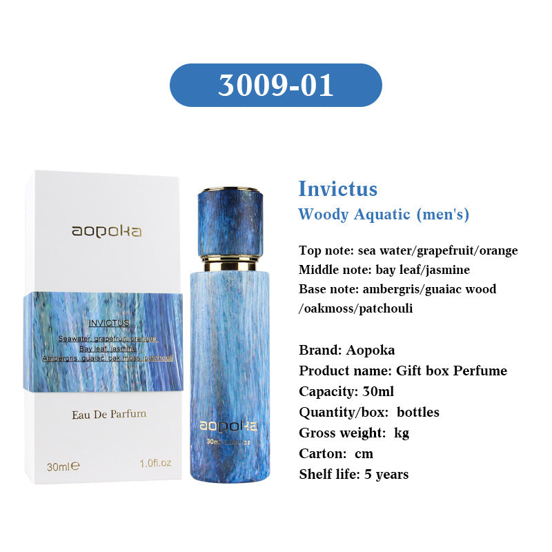 Aopoka Refillable Perfume Atomizer | 30ml Travel Spray Bottle in Marble & Wood Design
