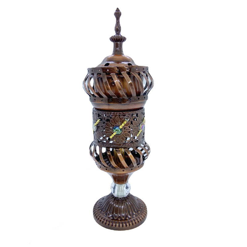 Luxury Gold Arabic Electric Incense Burner - Traditional Middle Eastern Bakhoor Burner