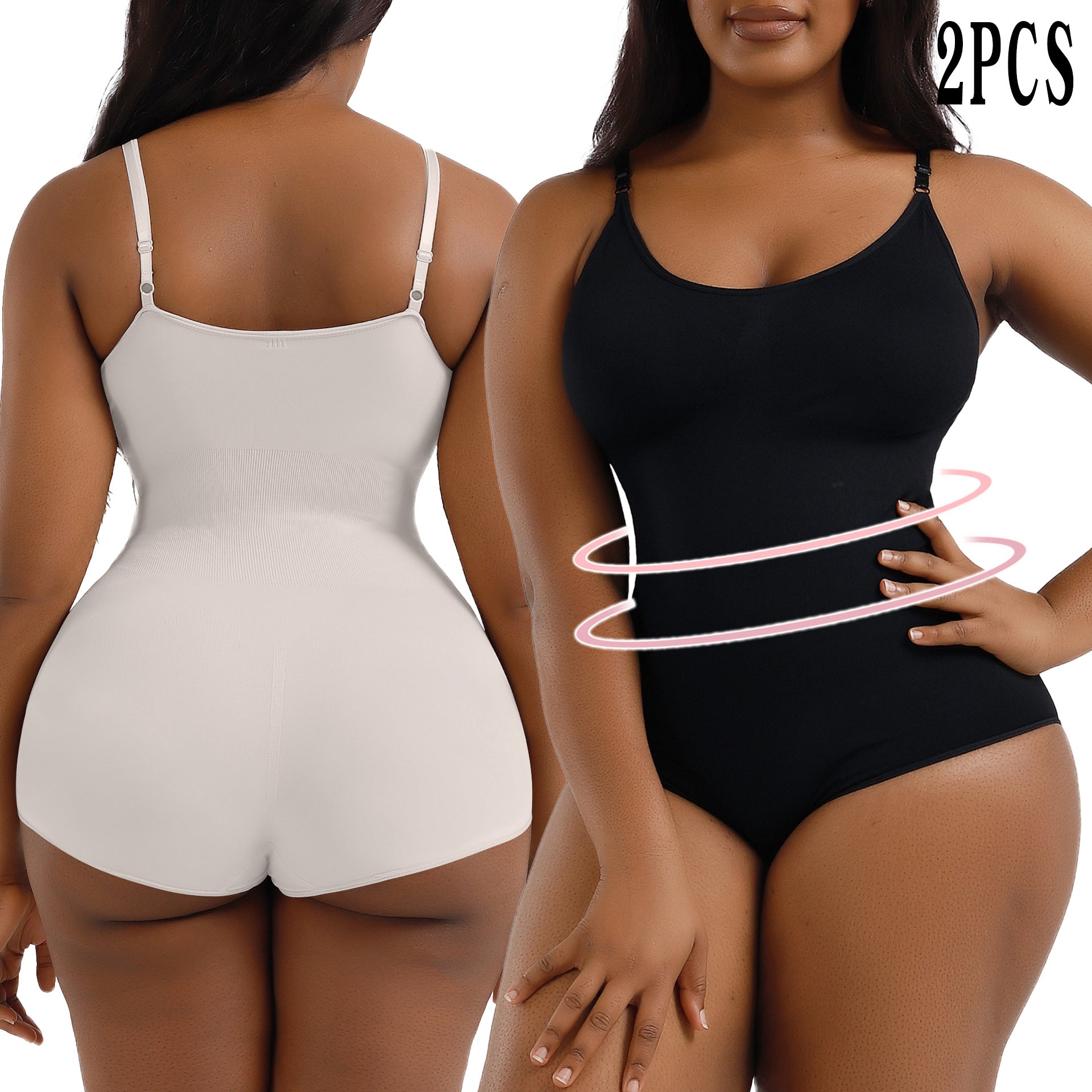 Focuses on "Premium Shapewear Bodysuit" and "Tummy Control"