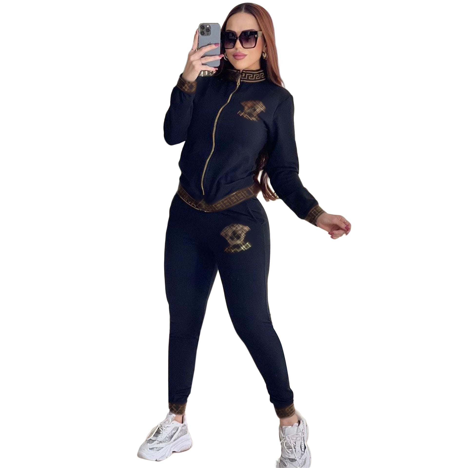 European and American casual women autumn and winter new fashion high