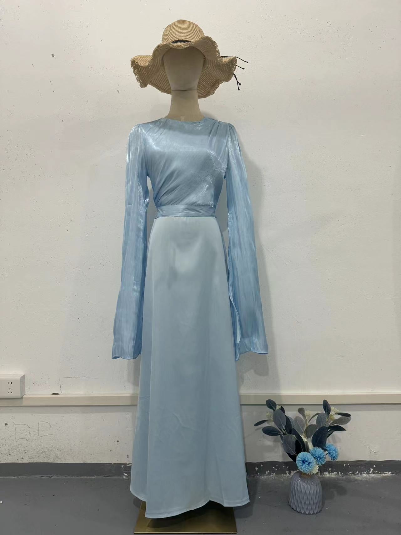 Elegant Blue Dress - Summer 2024 Collection