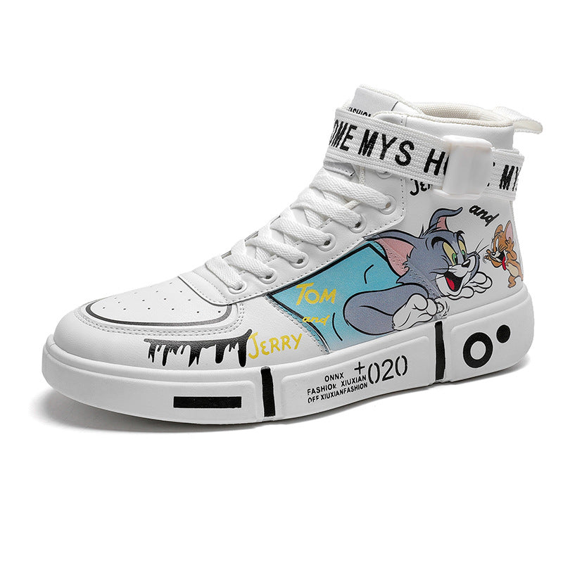 Fashion High Top Sneakers - Trendy Athletic Shoes for Men & Women