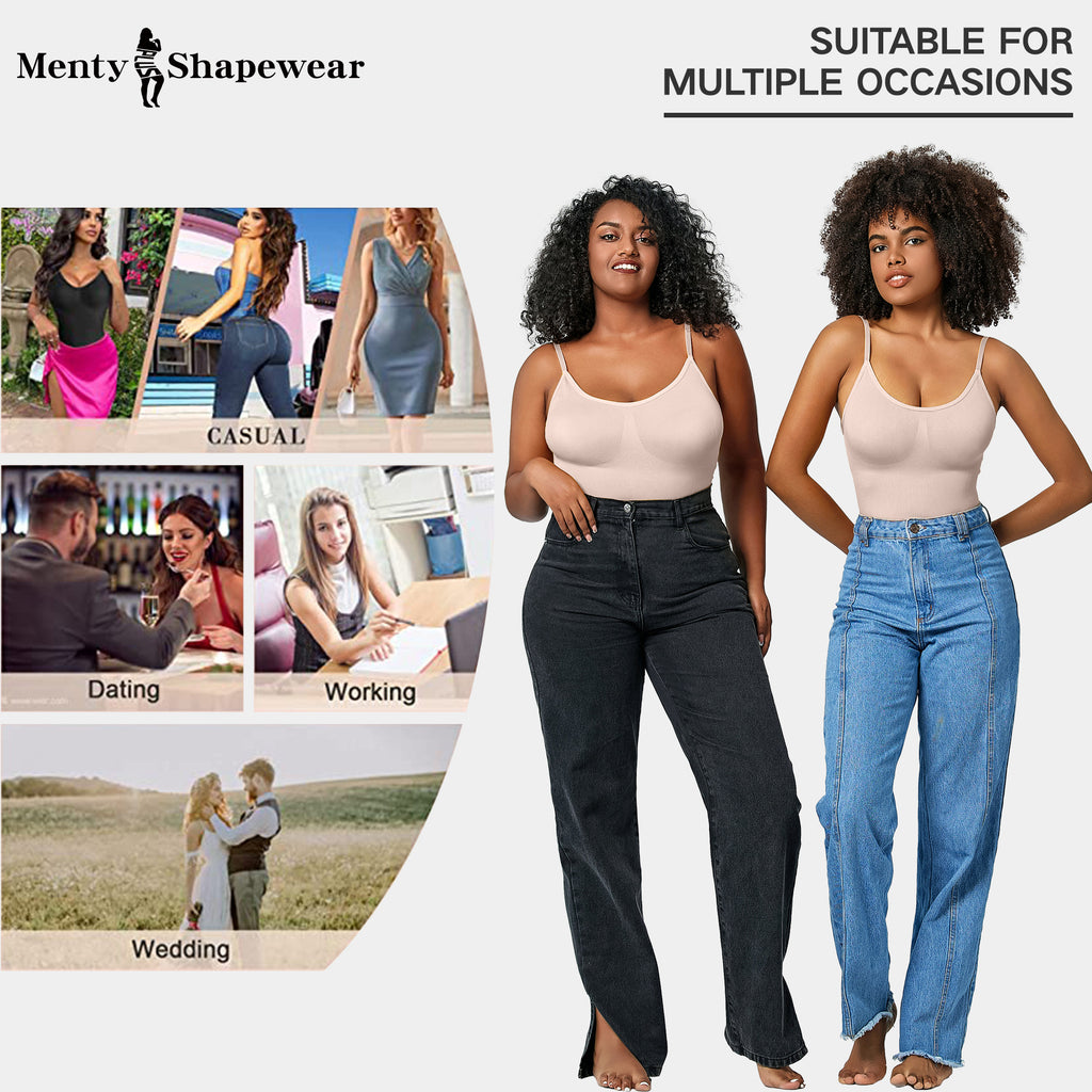 Focuses on "Premium Shapewear Bodysuit" and "Tummy Control"