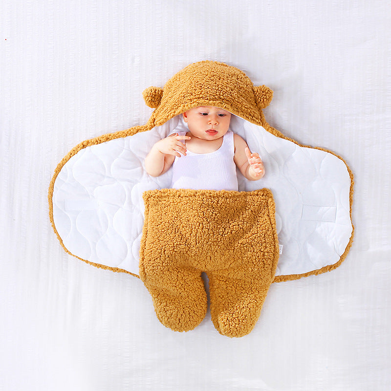 Baby Bear Fleece Swaddle Wrap – Cozy, Cuddly &amp; Cute as Can Be!