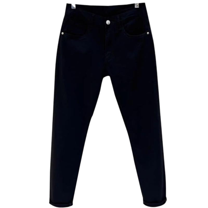 Trendy brand slim straight-leg warm thickened autumn and winter men's high-waisted