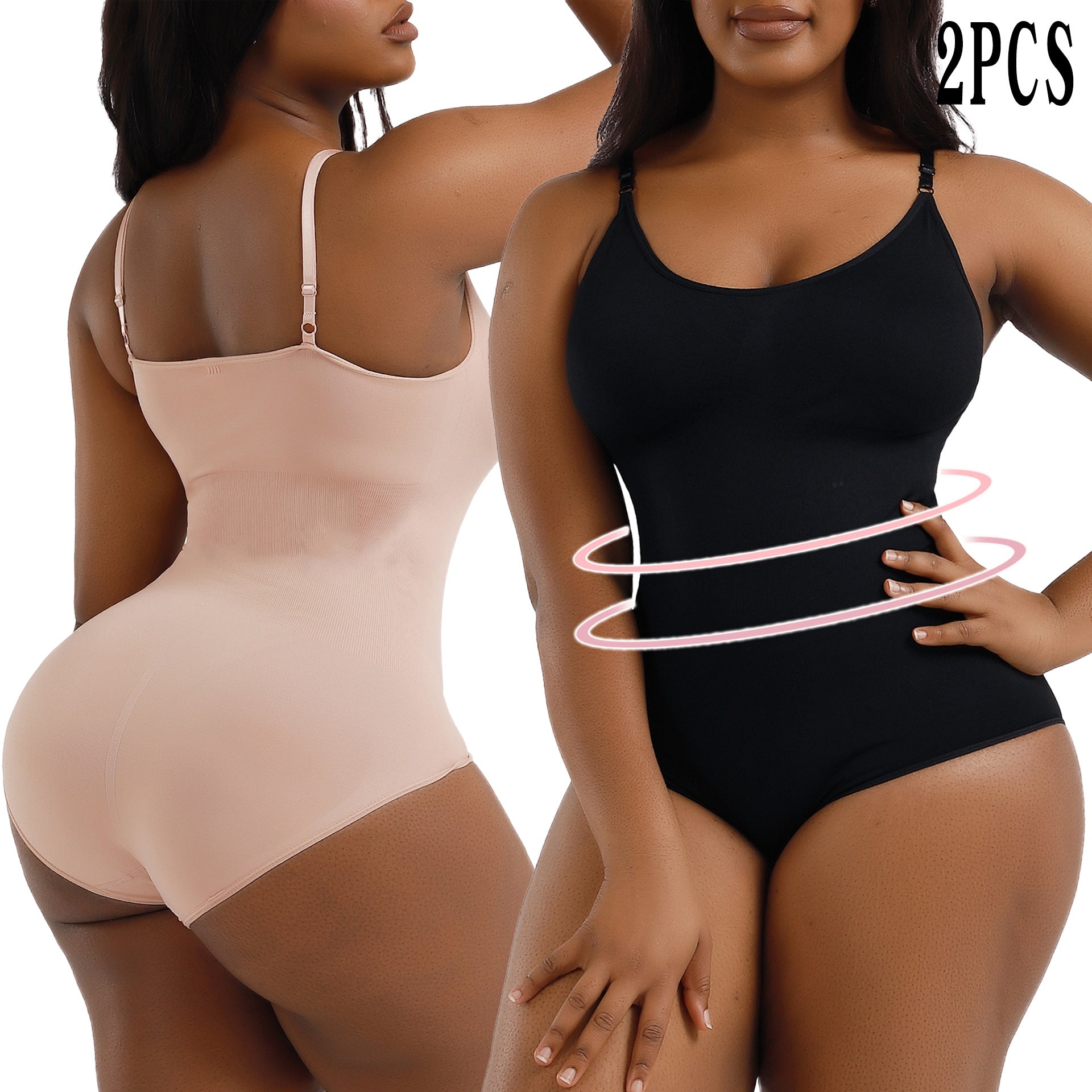 Focuses on "Premium Shapewear Bodysuit" and "Tummy Control"