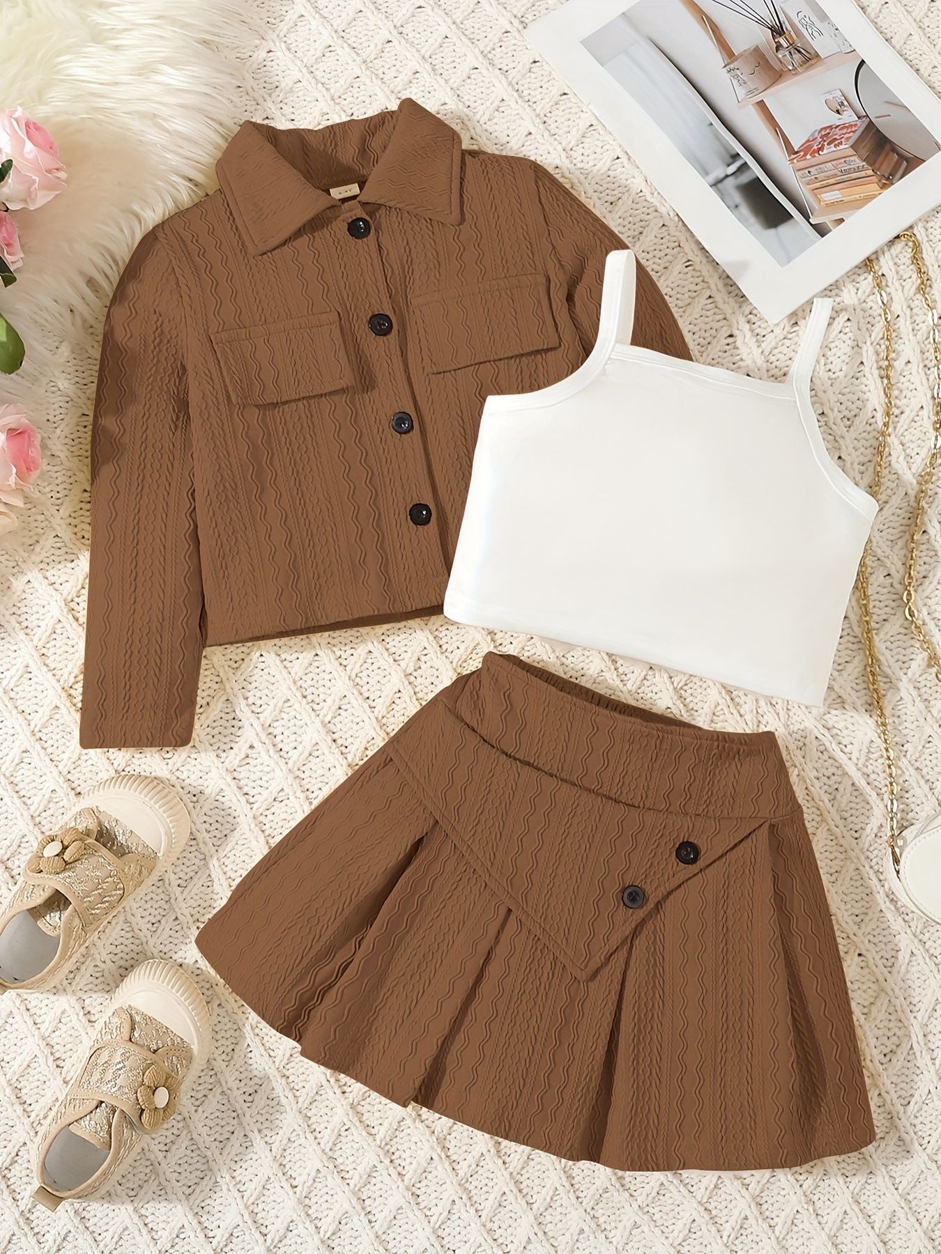 Stylish Pink Skirt Set for Girls – Trendy &amp; Adorable Outfit