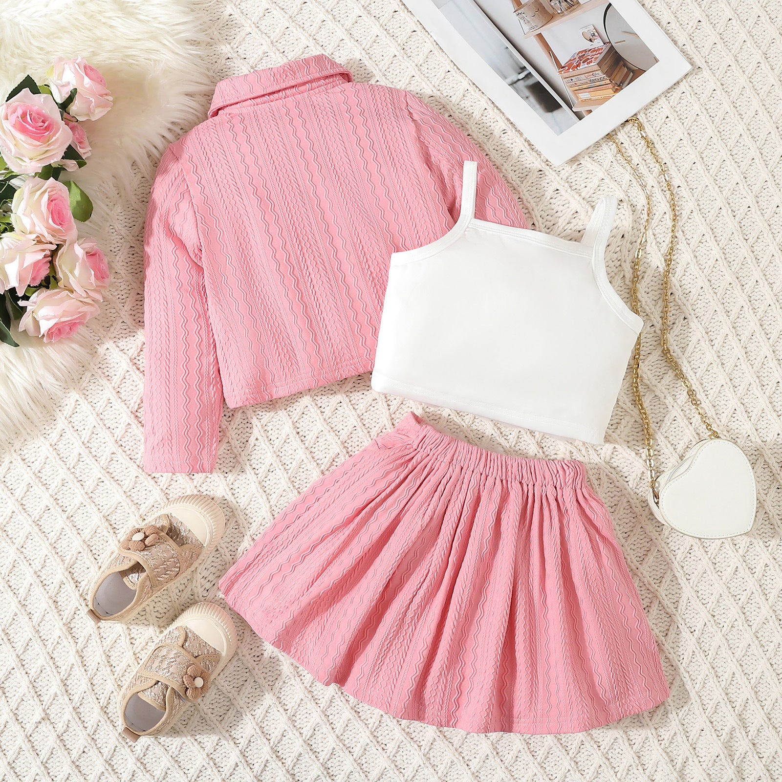 Stylish Pink Skirt Set for Girls – Trendy &amp; Adorable Outfit