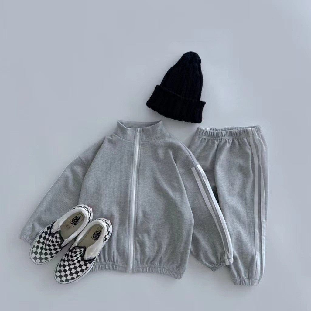 Kids Tracksuit Set - Zipper Jacket & Leggings Sports Outfit for Boys & Girls