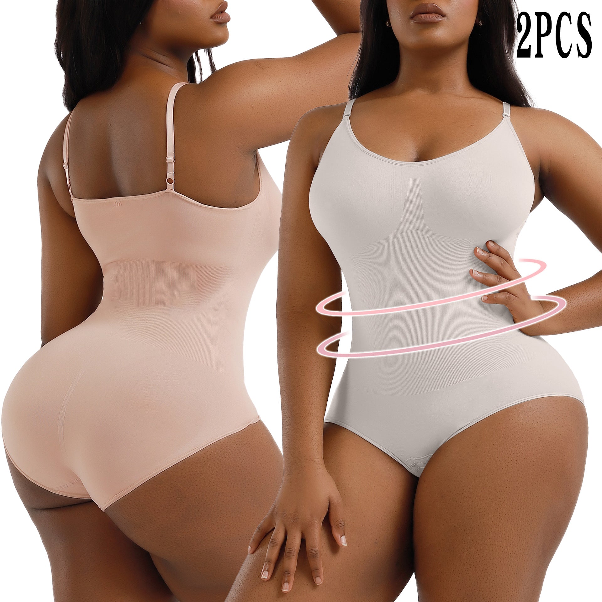 Focuses on "Premium Shapewear Bodysuit" and "Tummy Control"