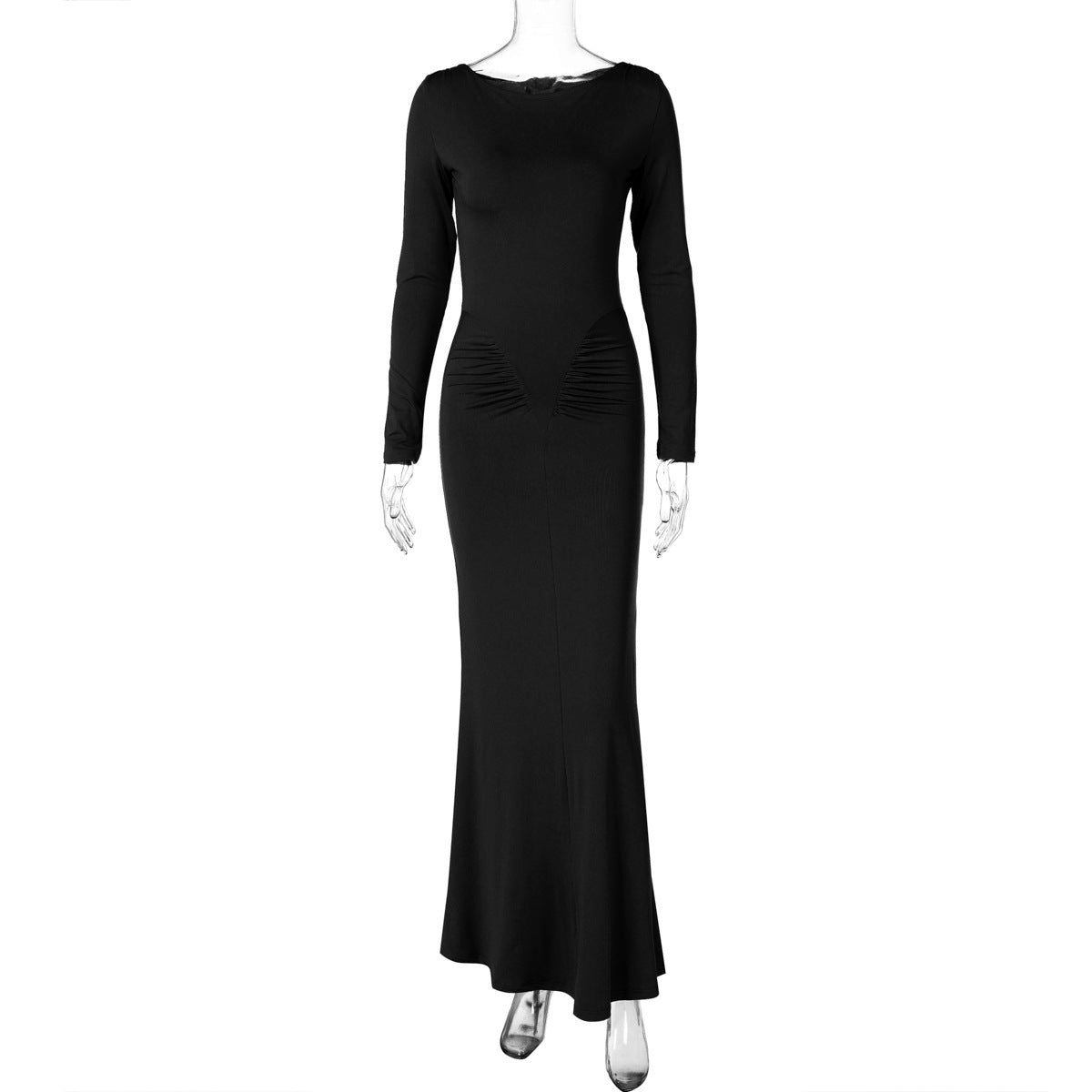 Long Sleeve Bodycon Dress - Elegant Evening Formal Dress | MTS-Glamour"