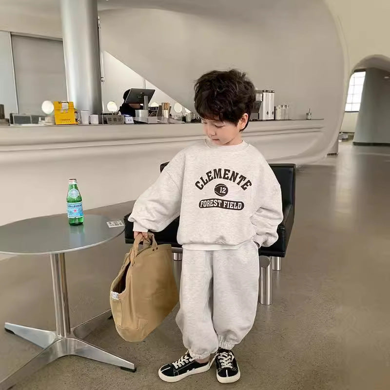Boys Korean Sports Tracksuit 2025 - Stylish Two-Piece Set | MTS-Glamour