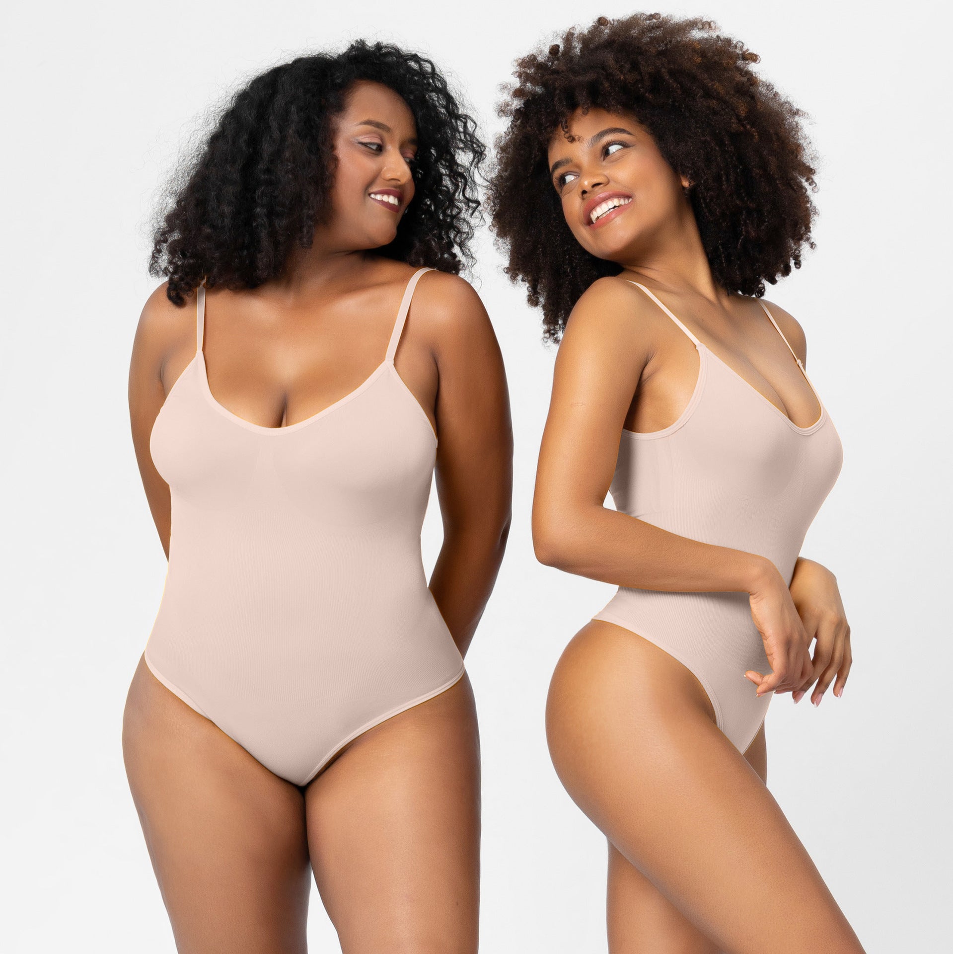 Focuses on "Premium Shapewear Bodysuit" and "Tummy Control"