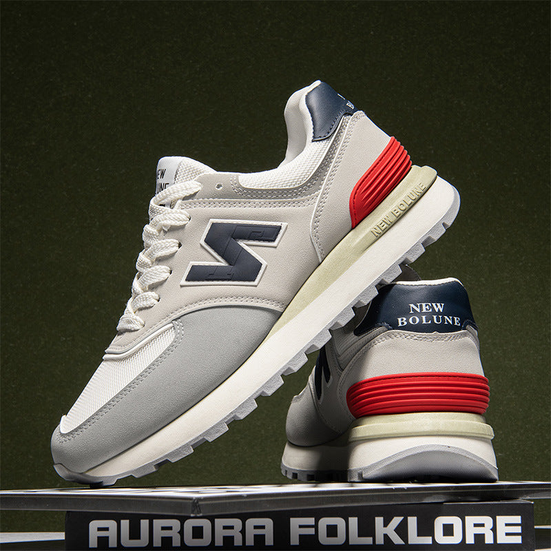 Brand vintage color blocking Forrest Gump men's casual shoes are versatile breathable and light running trend sneakers classic 574