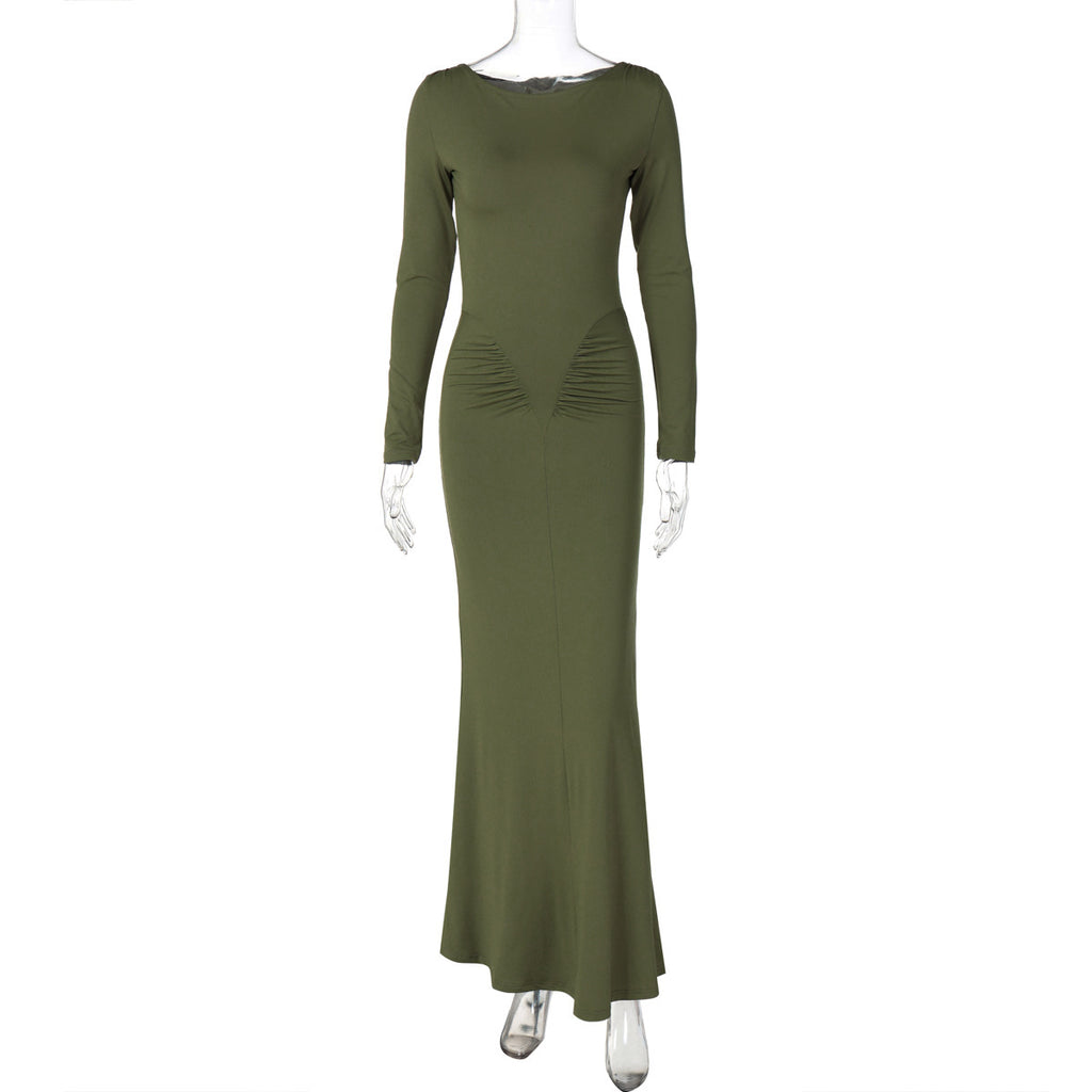 Long Sleeve Bodycon Dress - Elegant Evening Formal Dress | MTS-Glamour"