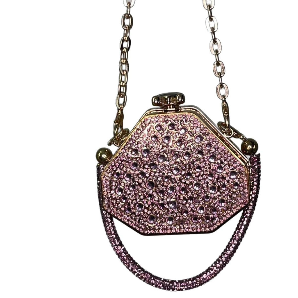 Cross-border 2025 New Acrylic Catwalk Handbag Full Diamond Dress Bag Women's Chain Dinner Bag