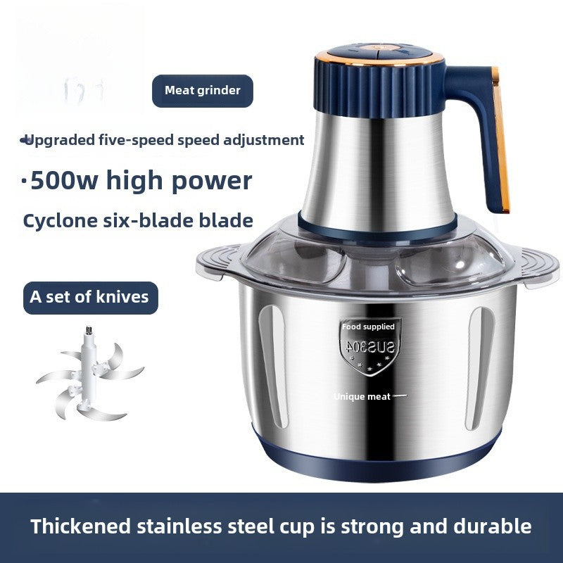 500W Meat Grinder - Stainless Steel | Multi-Functional Food Processor - KitchenMasters