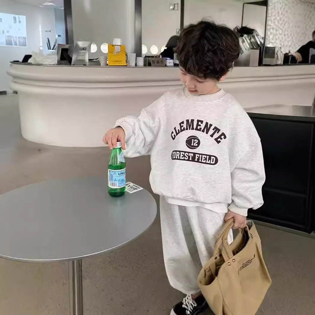 Boys Korean Sports Tracksuit 2025 - Stylish Two-Piece Set | MTS-Glamour