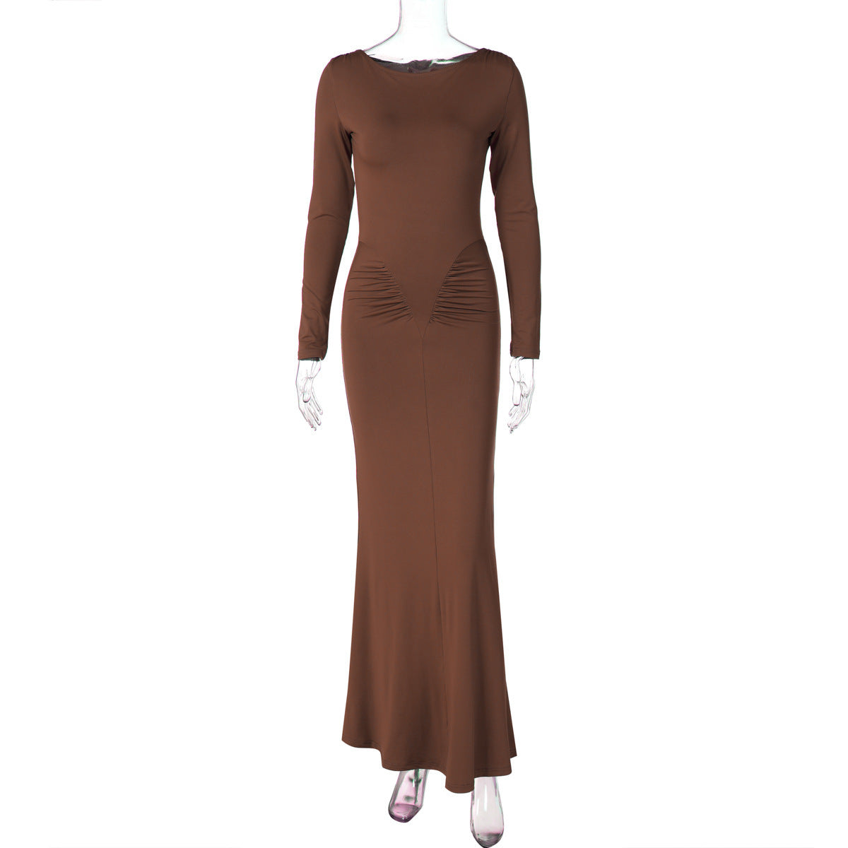 Long Sleeve Bodycon Dress - Elegant Evening Formal Dress | MTS-Glamour"