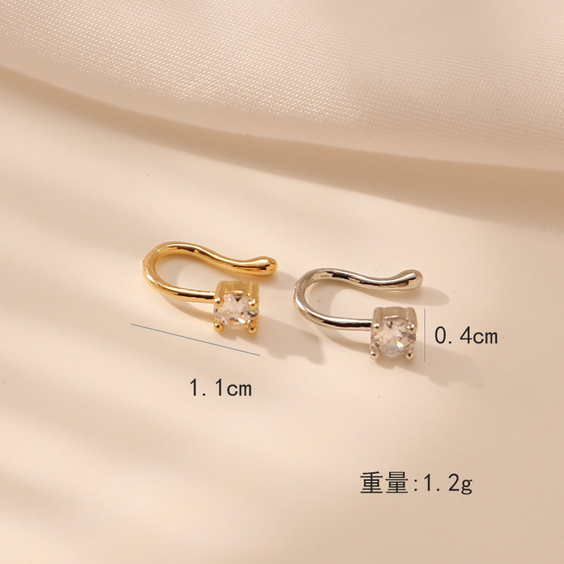 Crystal Nose Ring - Non-Piercing Clip-On Nose Jewelry