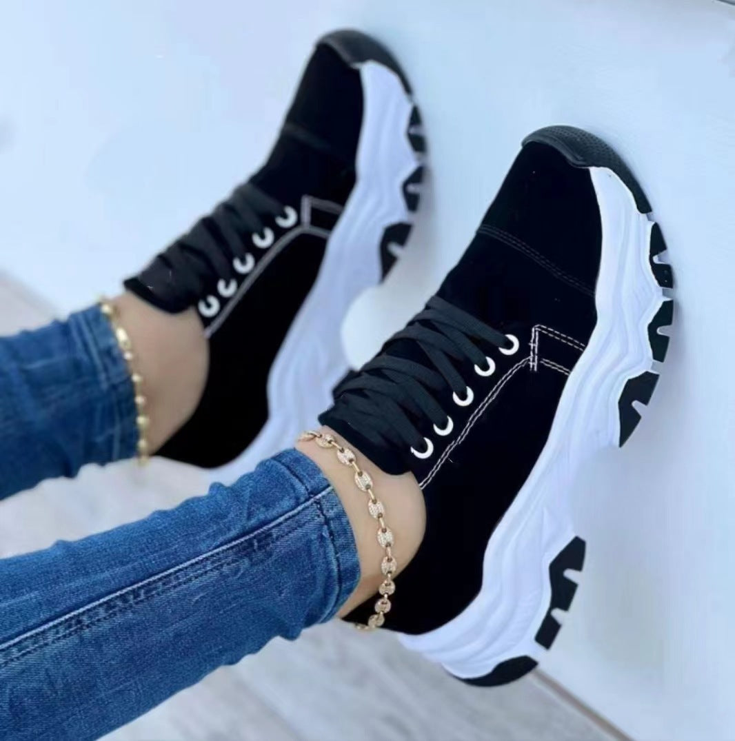 canvas shoes women's foreign trade large size casual shoes sneakers