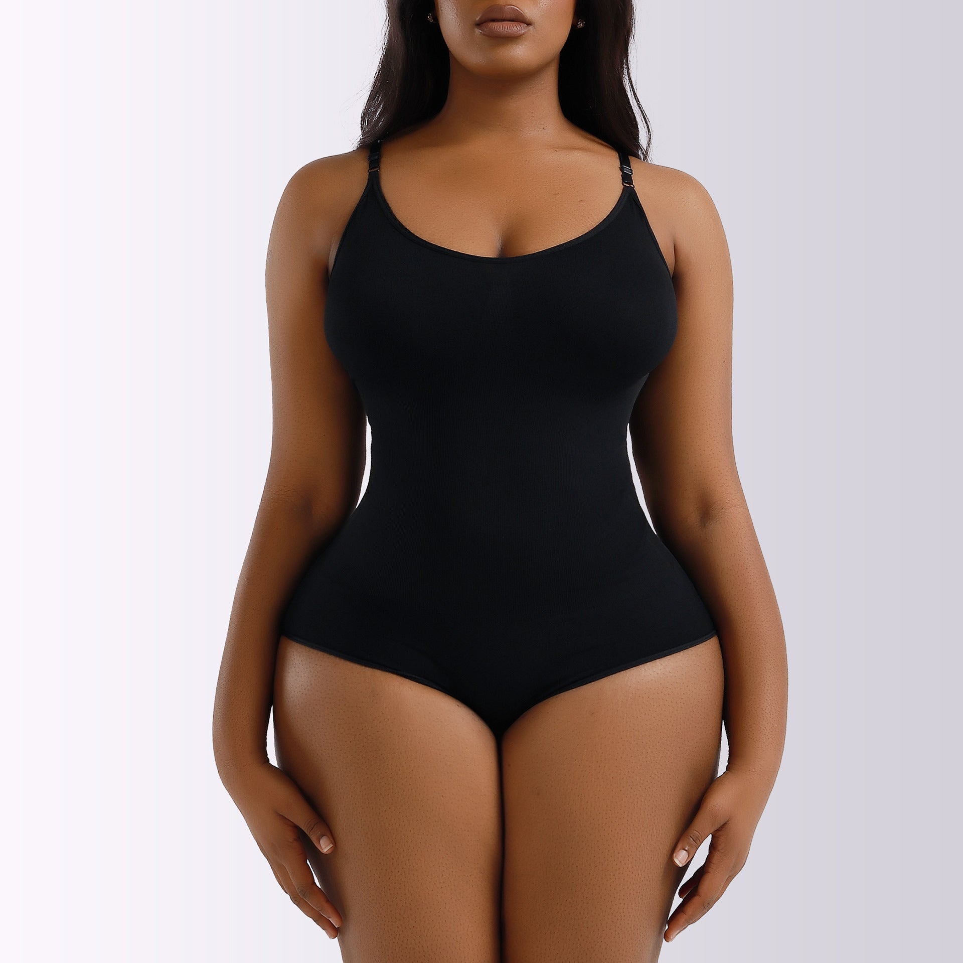 Focuses on "Premium Shapewear Bodysuit" and "Tummy Control"