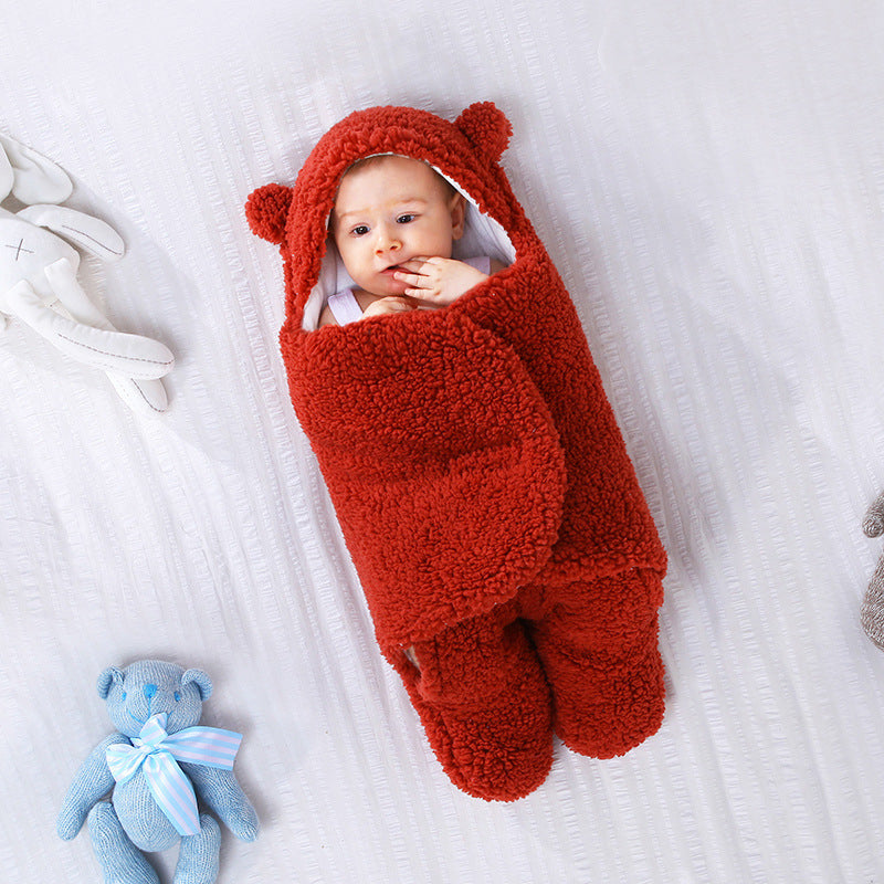 Baby Bear Fleece Swaddle Wrap – Cozy, Cuddly &amp; Cute as Can Be!