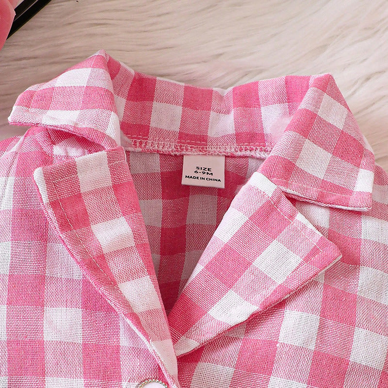 Baby Girl Skirt Set Children' Clothes British Children's Set