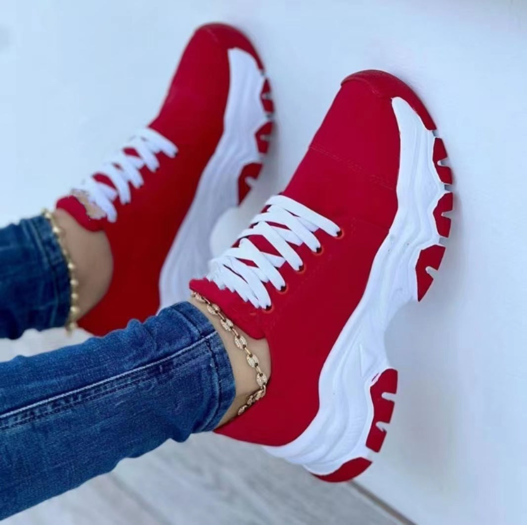 canvas shoes women's foreign trade large size casual shoes sneakers