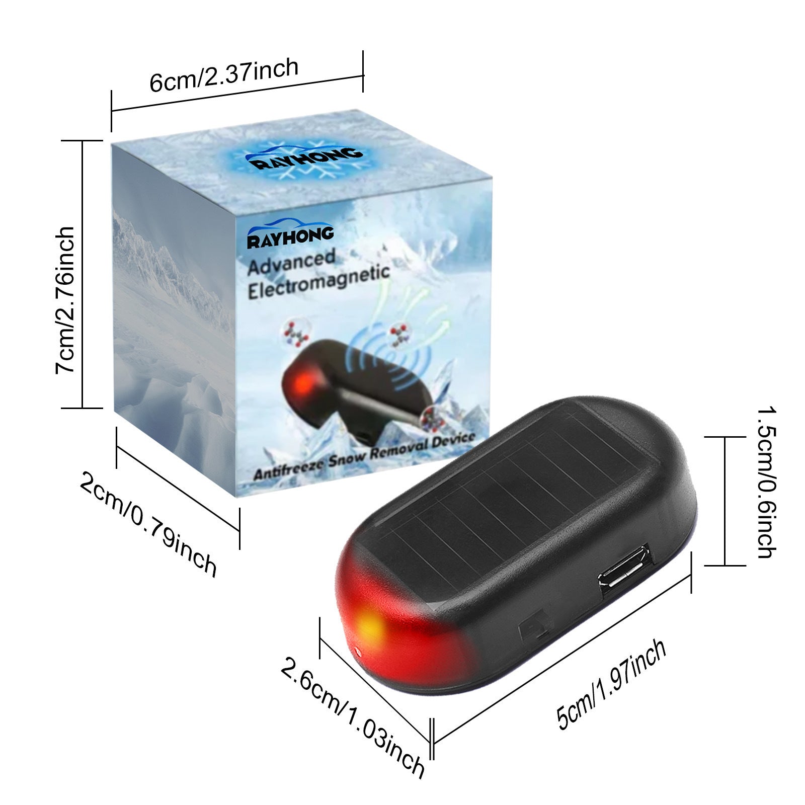 RAYHONG Electromagnetic Snow Removal Device - Molecular Interference De-Icer