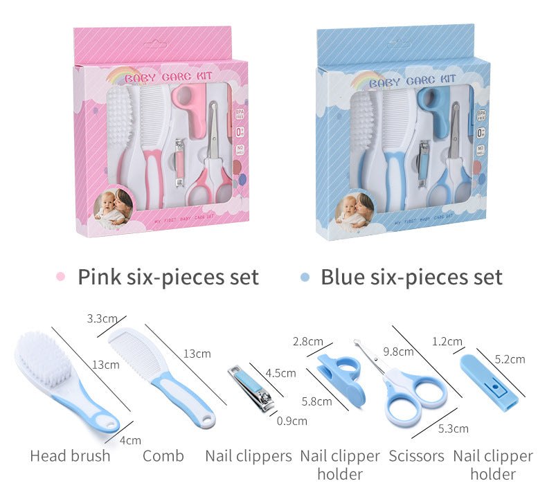 Baby care gift boxed dropper baby nail clipper care 6 piece set