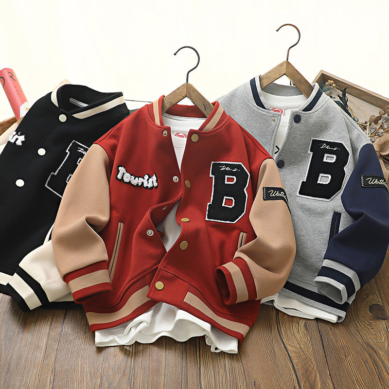Kids Baseball Jackets - Colorful Varsity Style Coats for Boys & Girls