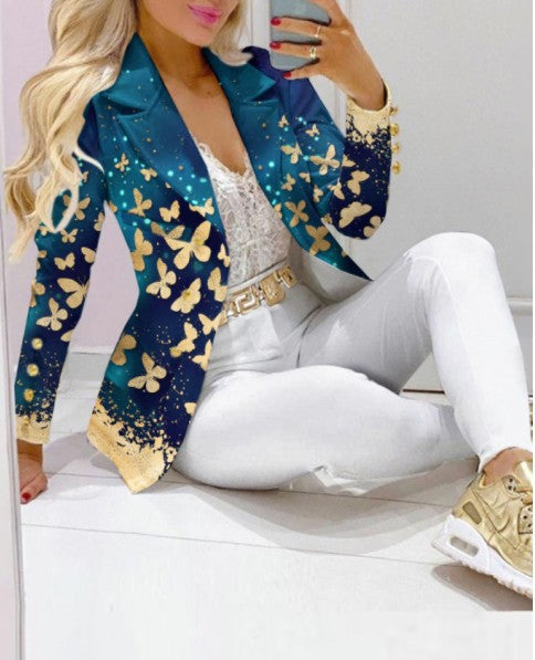 Luxe Chain &amp; Leopard Print Power Suit – Women’s Fashion Set
