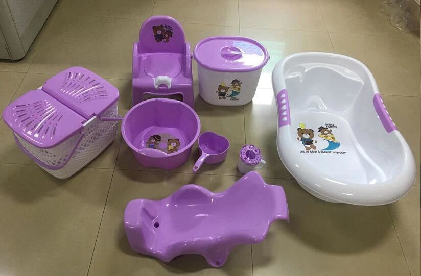 Children's bath set PP baby bath set 8pcs
