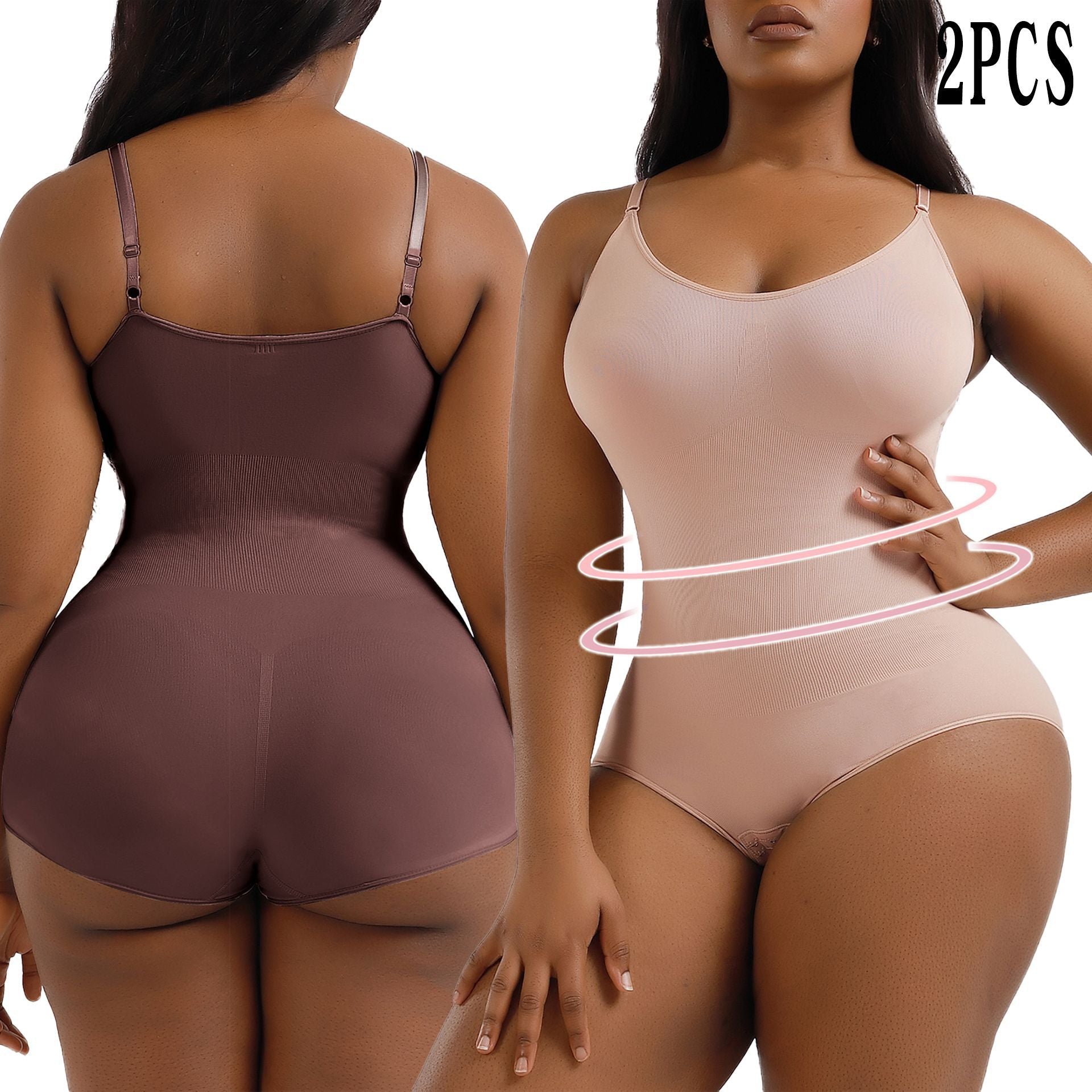 Focuses on "Premium Shapewear Bodysuit" and "Tummy Control"