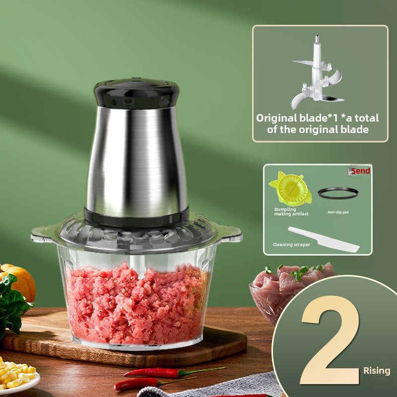 500W Meat Grinder - Stainless Steel | Multi-Functional Food Processor - KitchenMasters