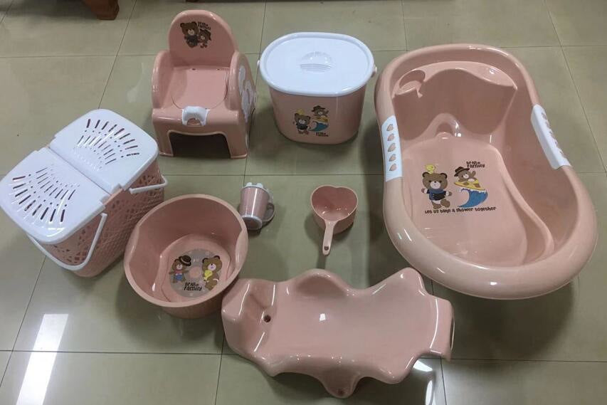Children's bath set PP baby bath set 8pcs