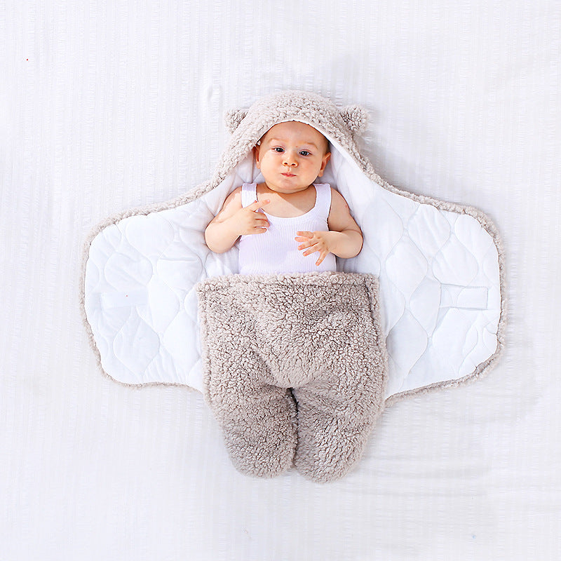 Baby Bear Fleece Swaddle Wrap – Cozy, Cuddly &amp; Cute as Can Be!