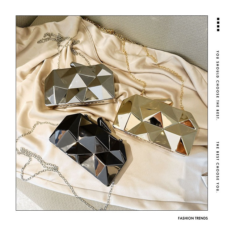 SEO Title: Geometric Acrylic Clutch Bag - Luxury Evening Purse | MTS-Glamour