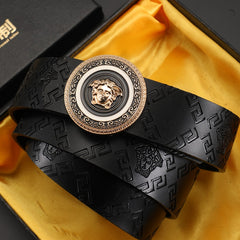 Belt genuine leather business beauty head print belt jeans belt youth belt