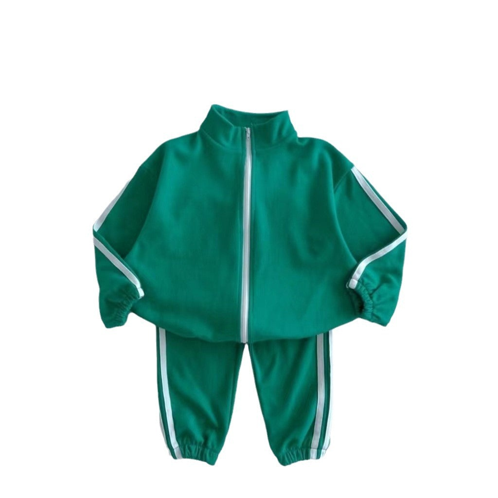 Kids Tracksuit Set - Zipper Jacket & Leggings Sports Outfit for Boys & Girls