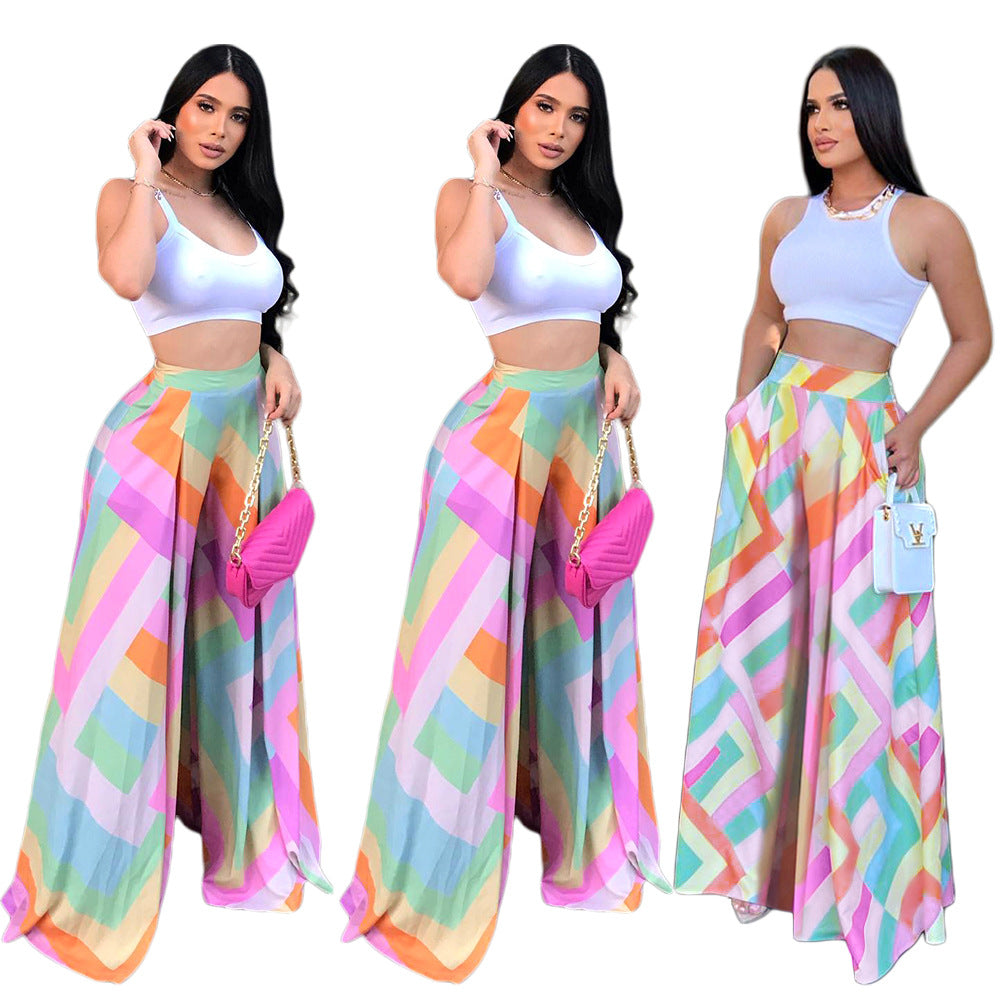 wide-leg pants women's trousers high-waisted women wholesale