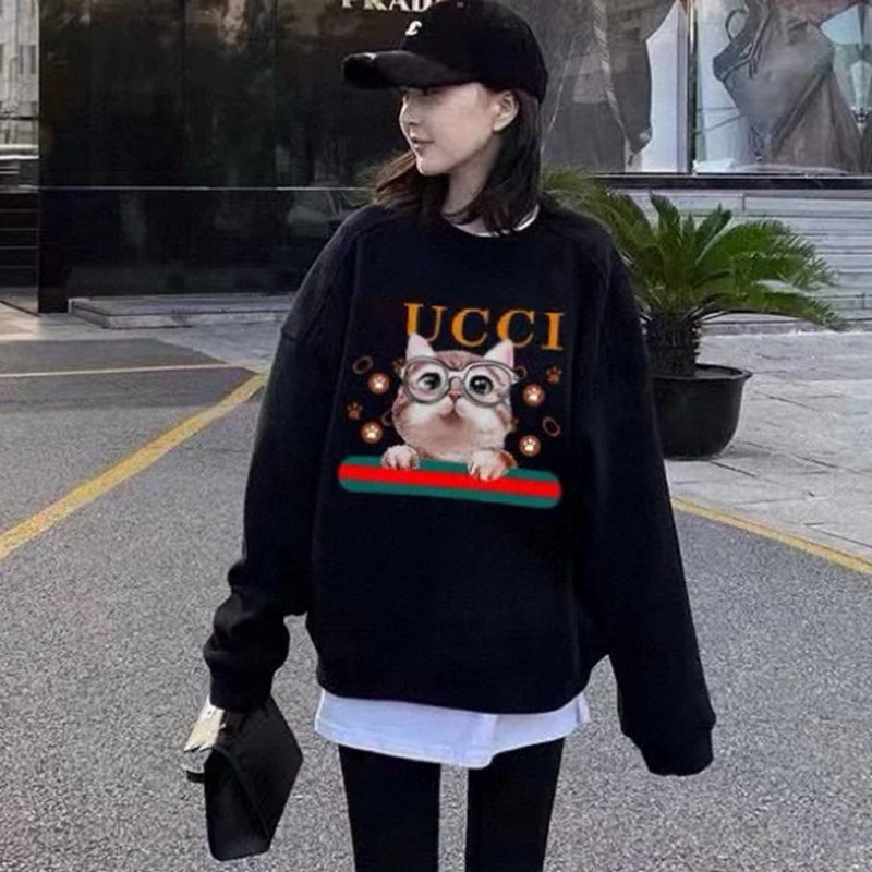 The correct version of the ancient family sweatshirt early spring new G family