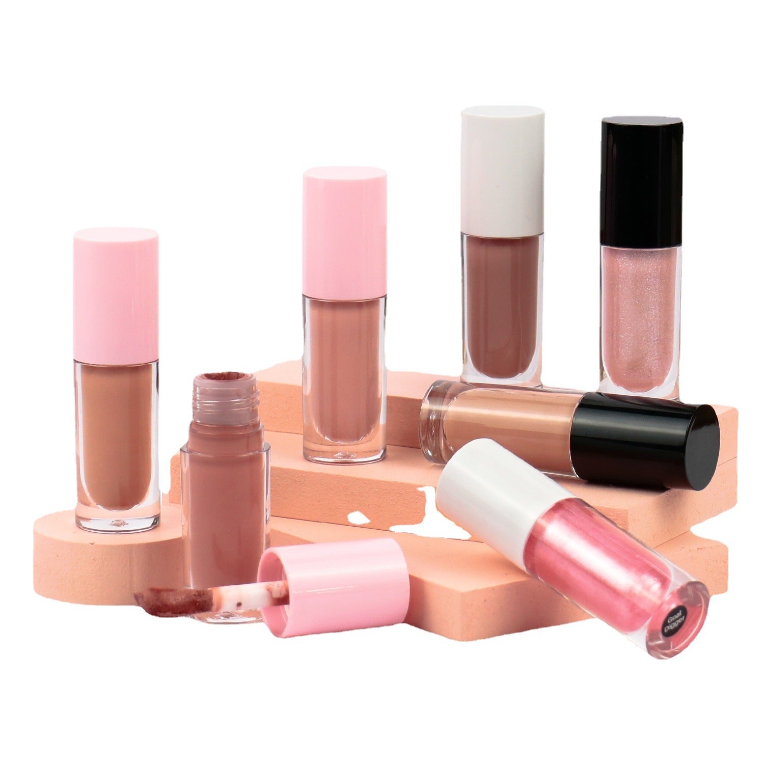 Neutral Small Batch Velvet Matte Large Lip Gloss Multi-color waterproof moisturizing