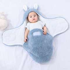 Baby blanket lamb velvet sleeping bag thickened anti-shock autumn and winter